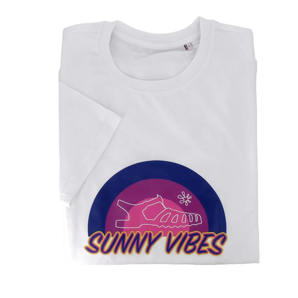T Shirt Blanc Imprimé Sunny vibes - Image 3